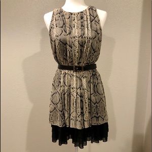 Snake print dress